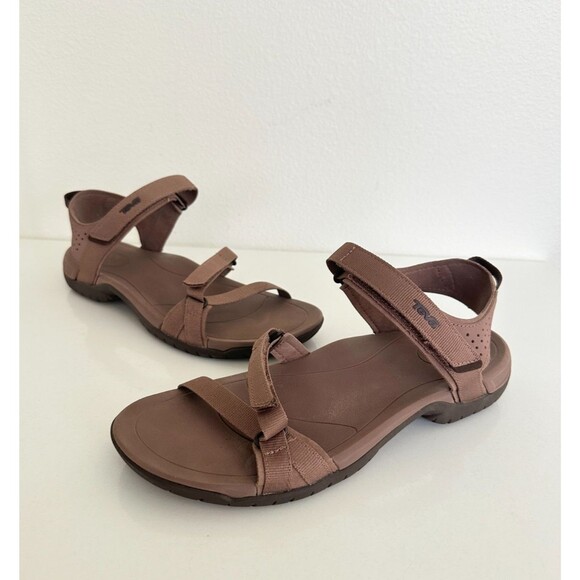Teva Verra Hiking Sandal Brown Camping Hook and Loop Orthopedic Women's Size 9 - Picture 1 of 11